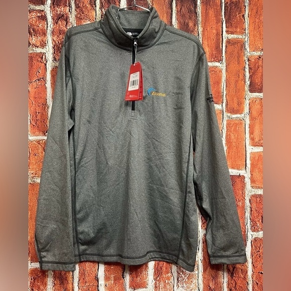 The North Face Men’s Tech 1/4 Zip Fleece Pullover Asphalt Heather Gray Large